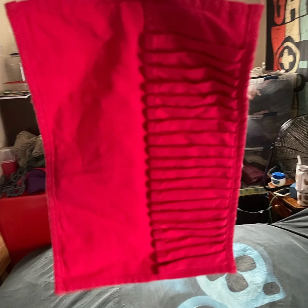 Chic Red Makeup Organizer Pouch